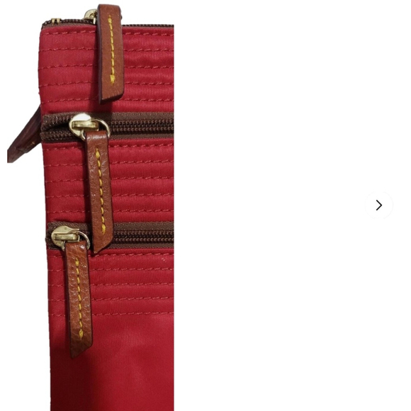 Dooney and Bourke Red Crossbody Bag Embroidered Duck - Picture 4 of 8